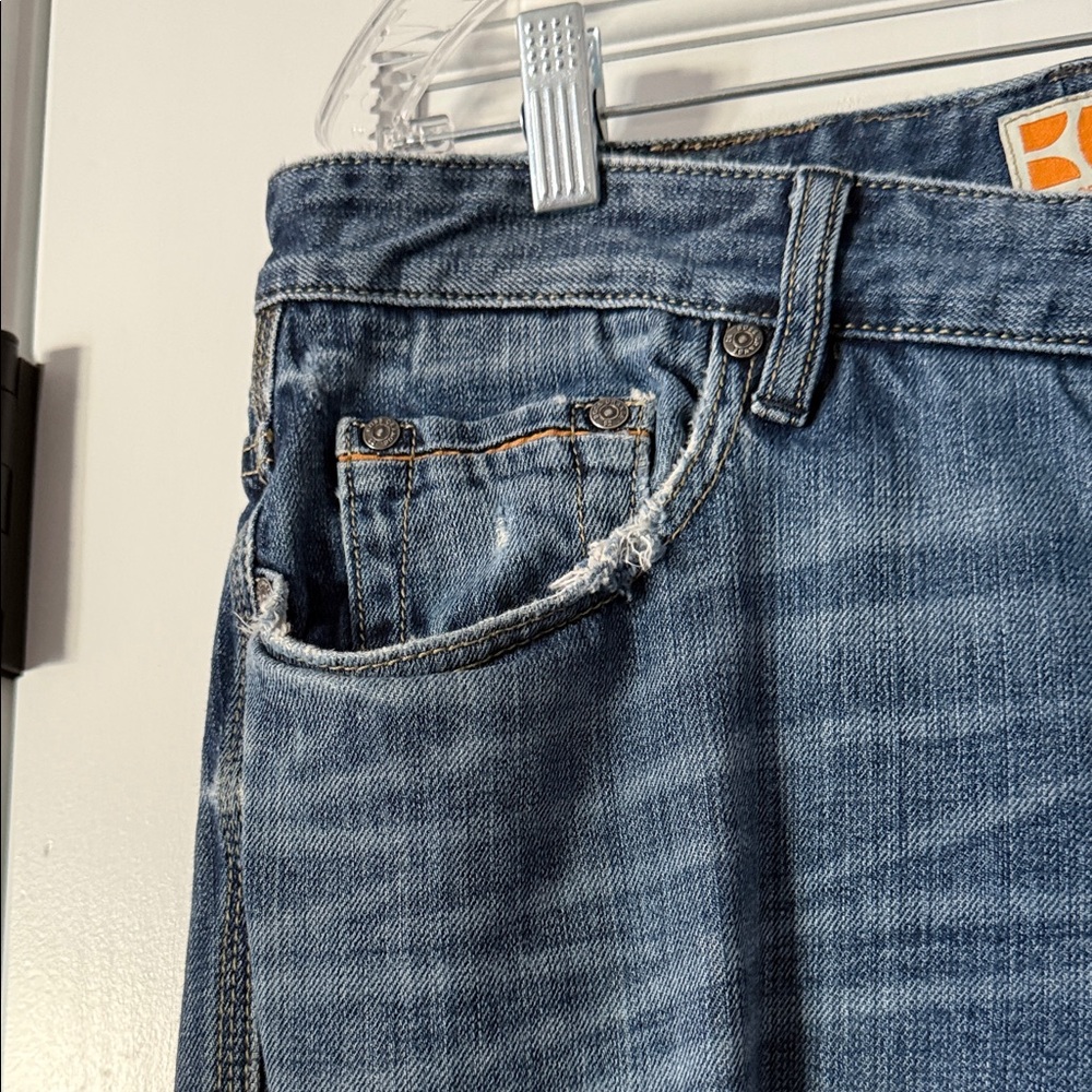 Boss Orange Hugo Boss Jeans Mens 36x34 Regular Fit Straight Leg Blue Denim Adult - Picture 4 of 12